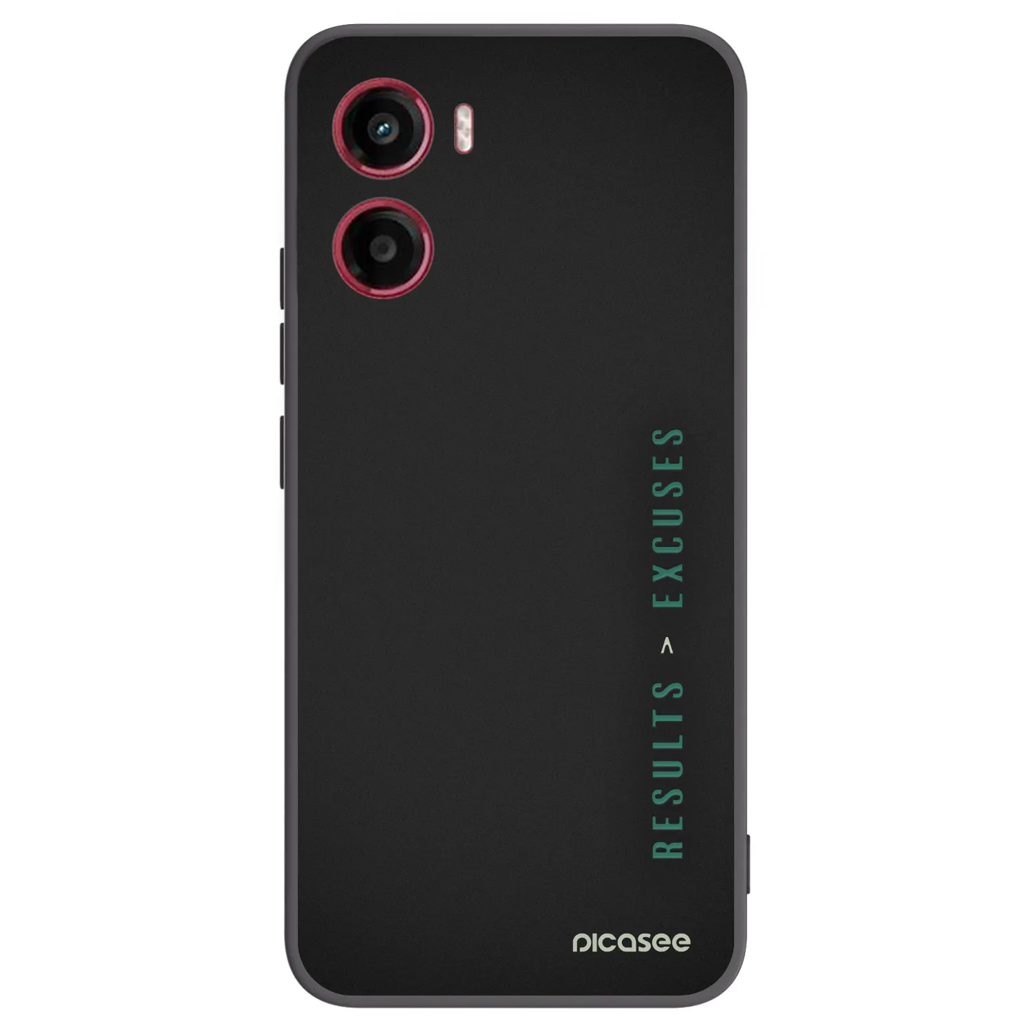 Picasee Μαύρη θήκη σιλικόνης για Motorola Moto G05 - Results x Excuses