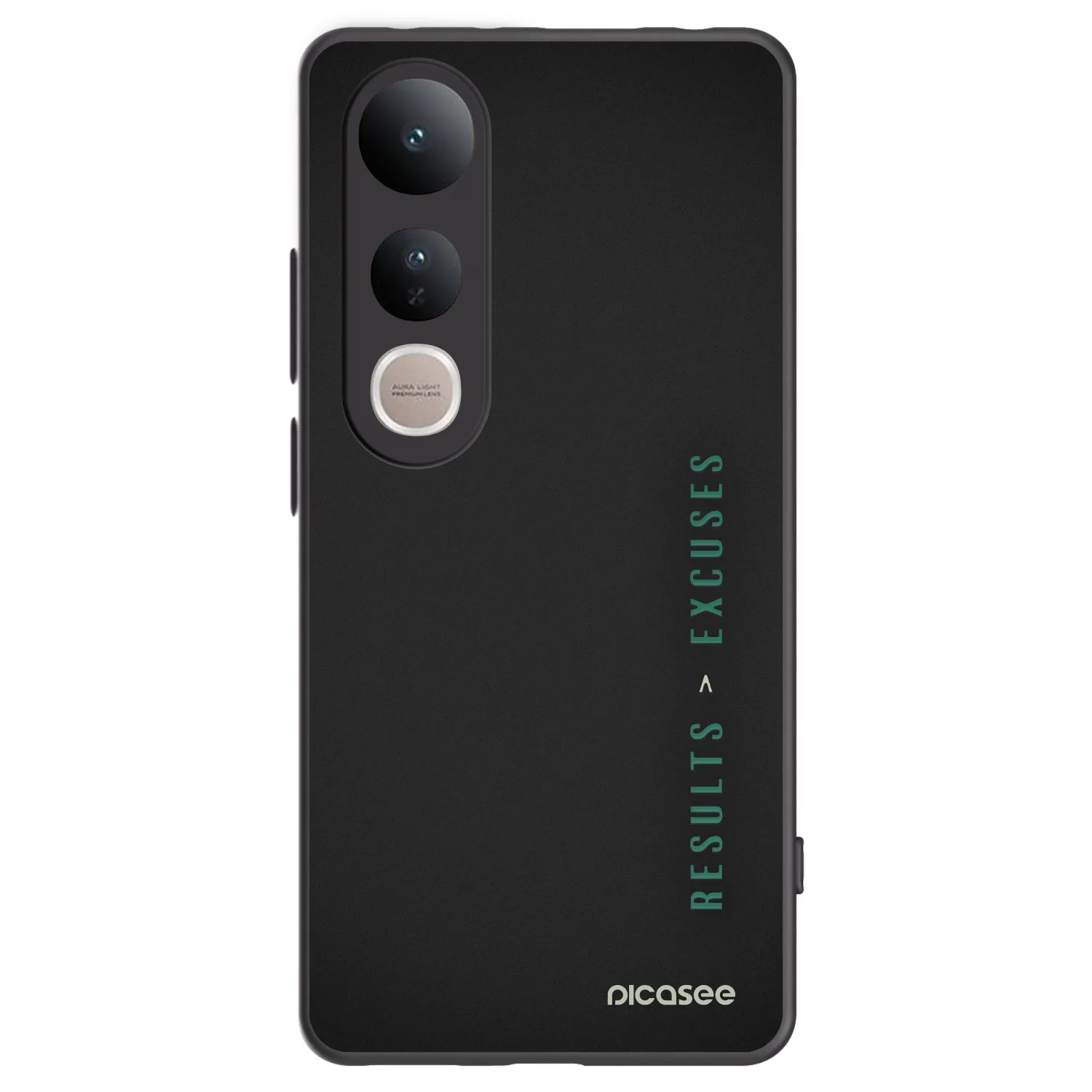 Picasee Μαύρη θήκη σιλικόνης για Vivo V50 Lite 5G - Results x Excuses