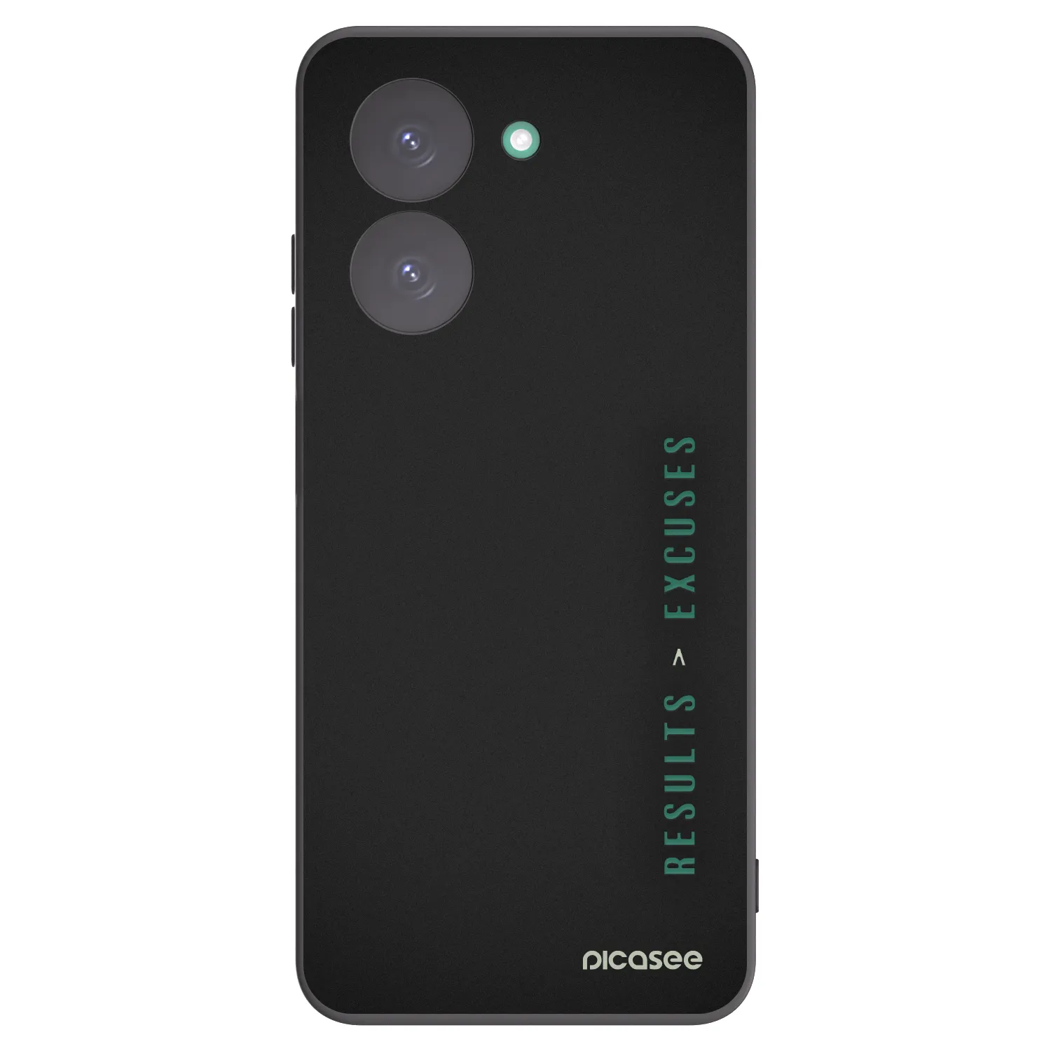Picasee Μαύρη θήκη σιλικόνης για Xiaomi Redmi A5 - Results x Excuses