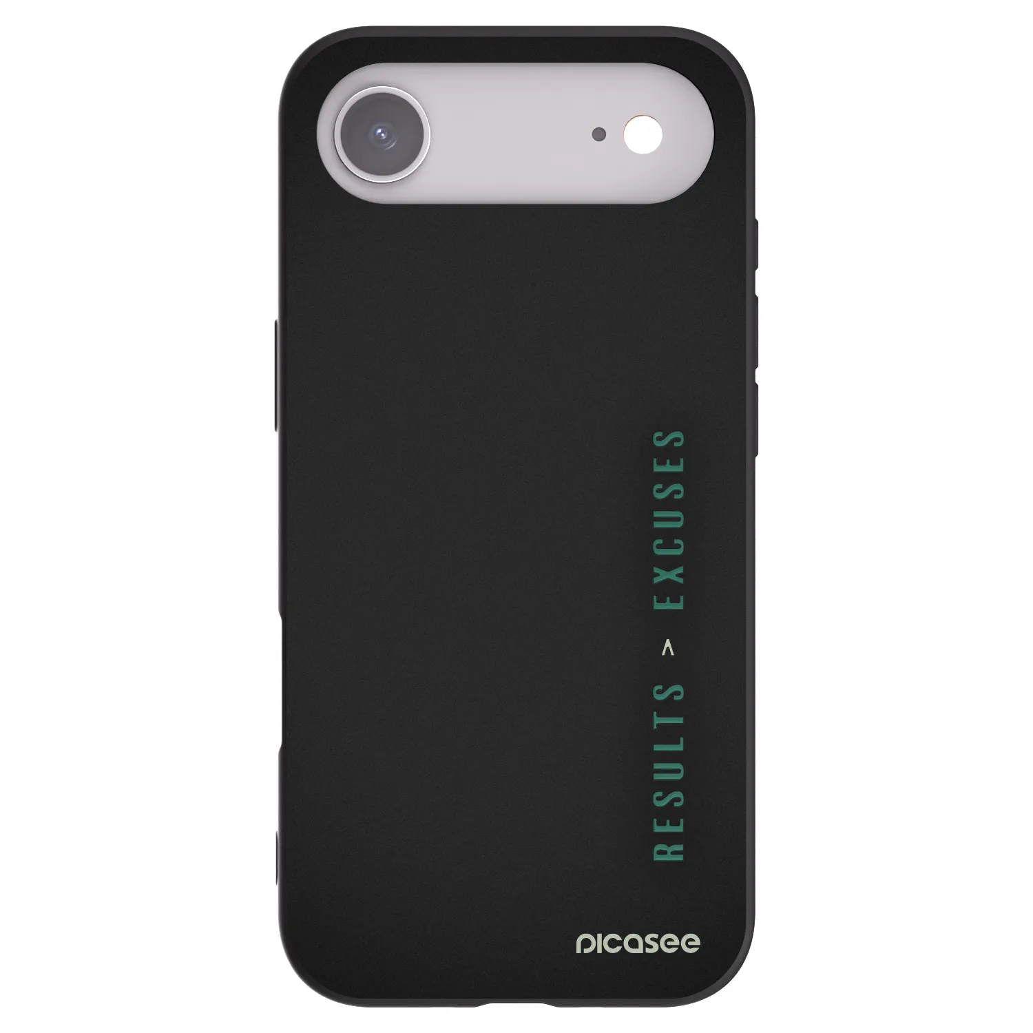 Picasee Μαύρη θήκη σιλικόνης για Apple iPhone Air - Results x Excuses