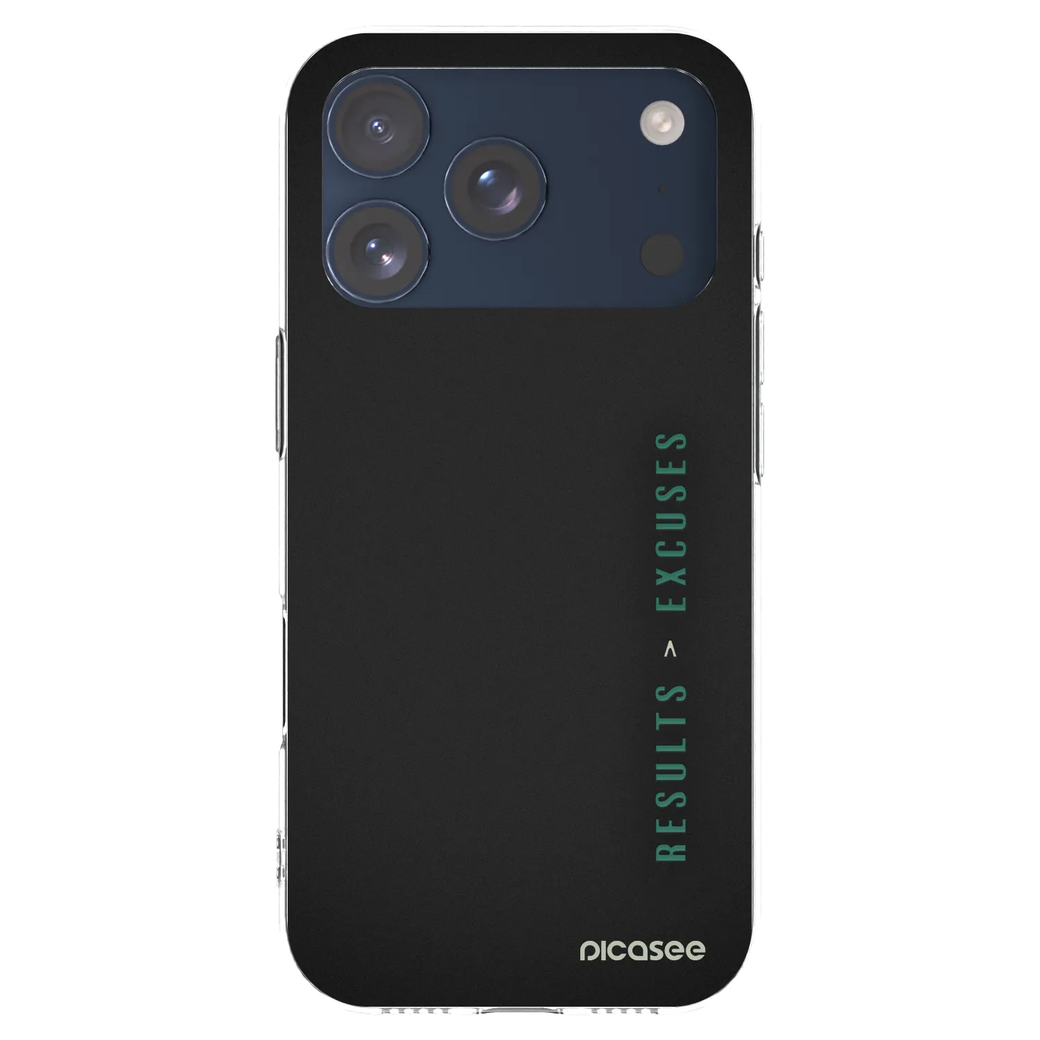 Picasee διαφανής θήκη σιλικόνης Apple iPhone 17 Pro - Results x Excuses