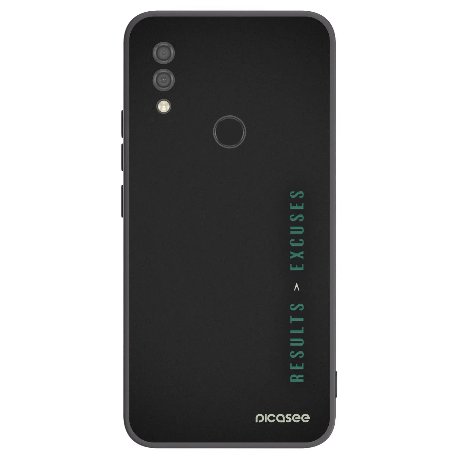 Picasee Μαύρη θήκη σιλικόνης για Xiaomi Redmi 7 - Results x Excuses
