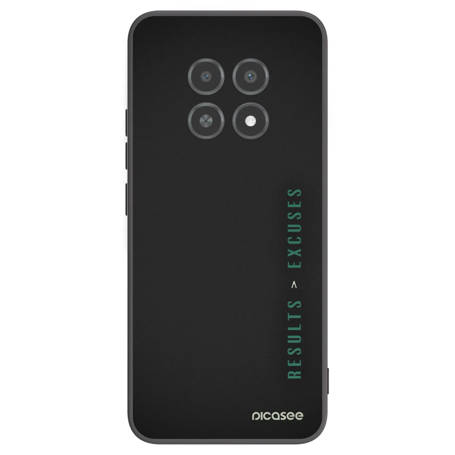 Picasee Μαύρη θήκη σιλικόνης για Realme 12X - Results x Excuses