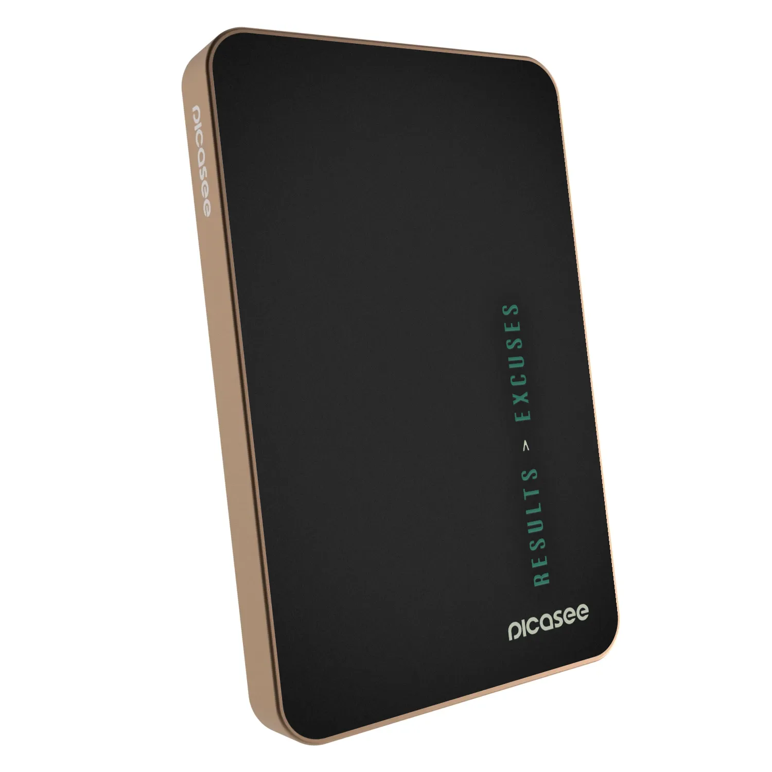Picasee Powerbank με MagSafe 5 000 mAh Χρυσαφένιος - Results x Excuses