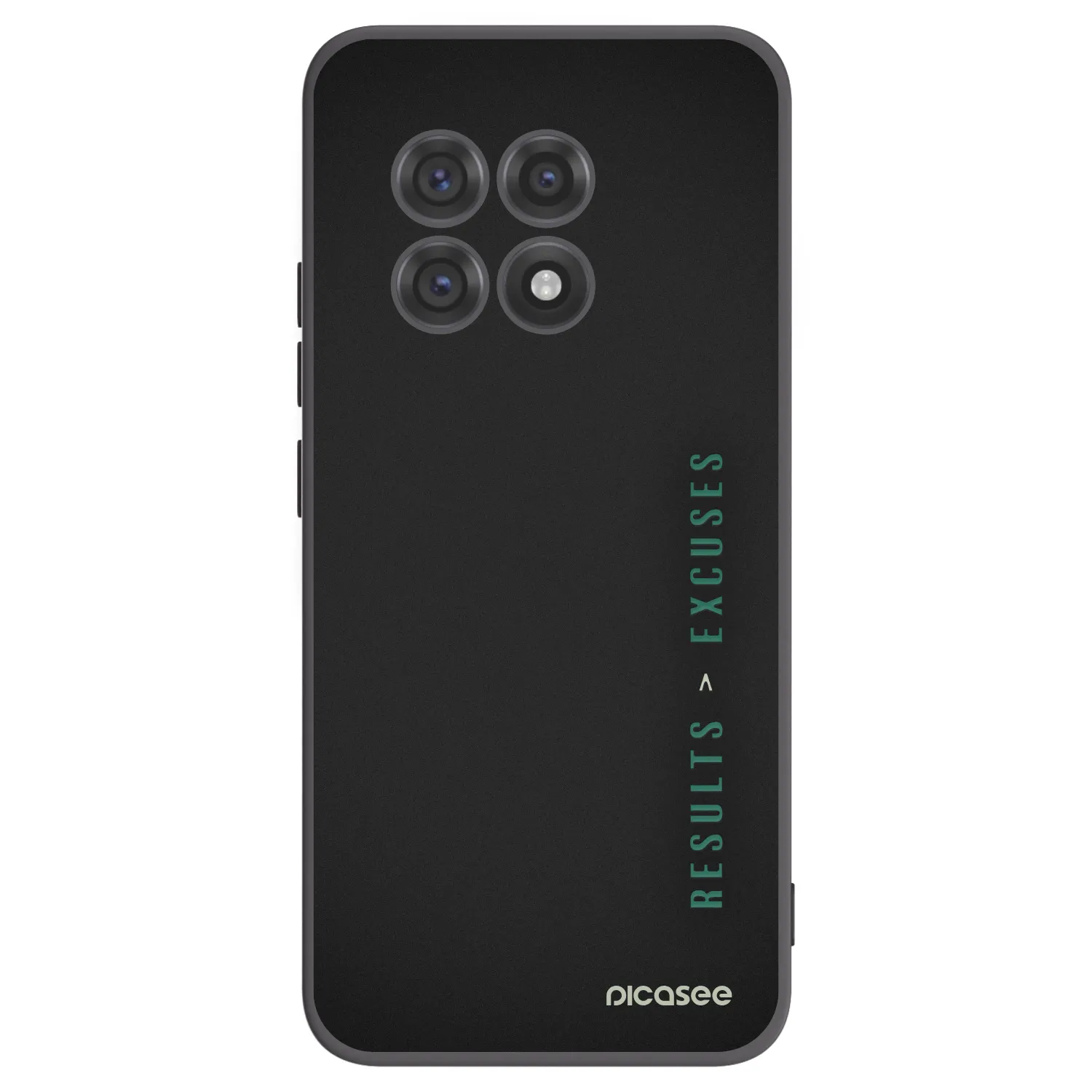 Picasee Μαύρη θήκη σιλικόνης για OnePlus 13R 5G - Results x Excuses