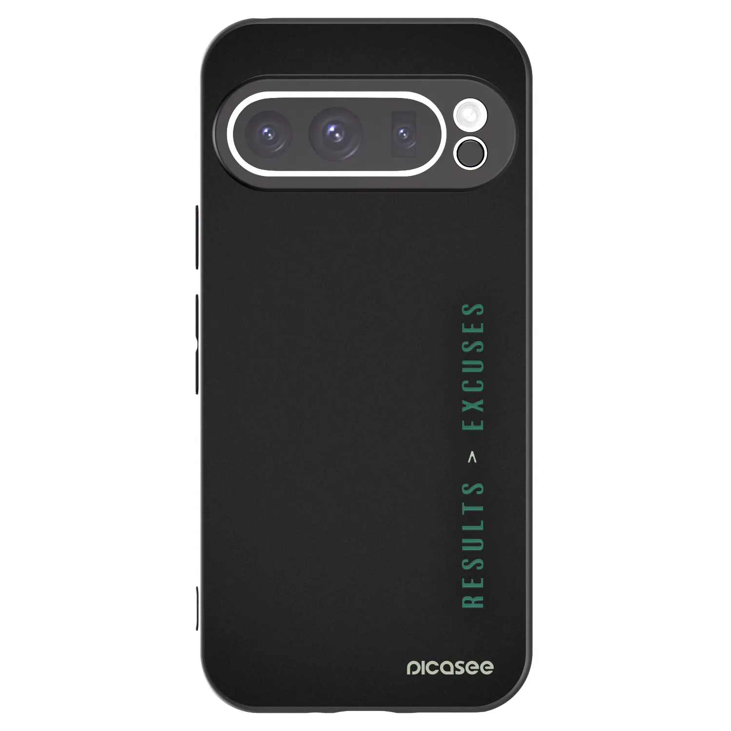 Picasee Μαύρη θήκη σιλικόνης για Google Pixel 9 Pro XL - Results x Excuses
