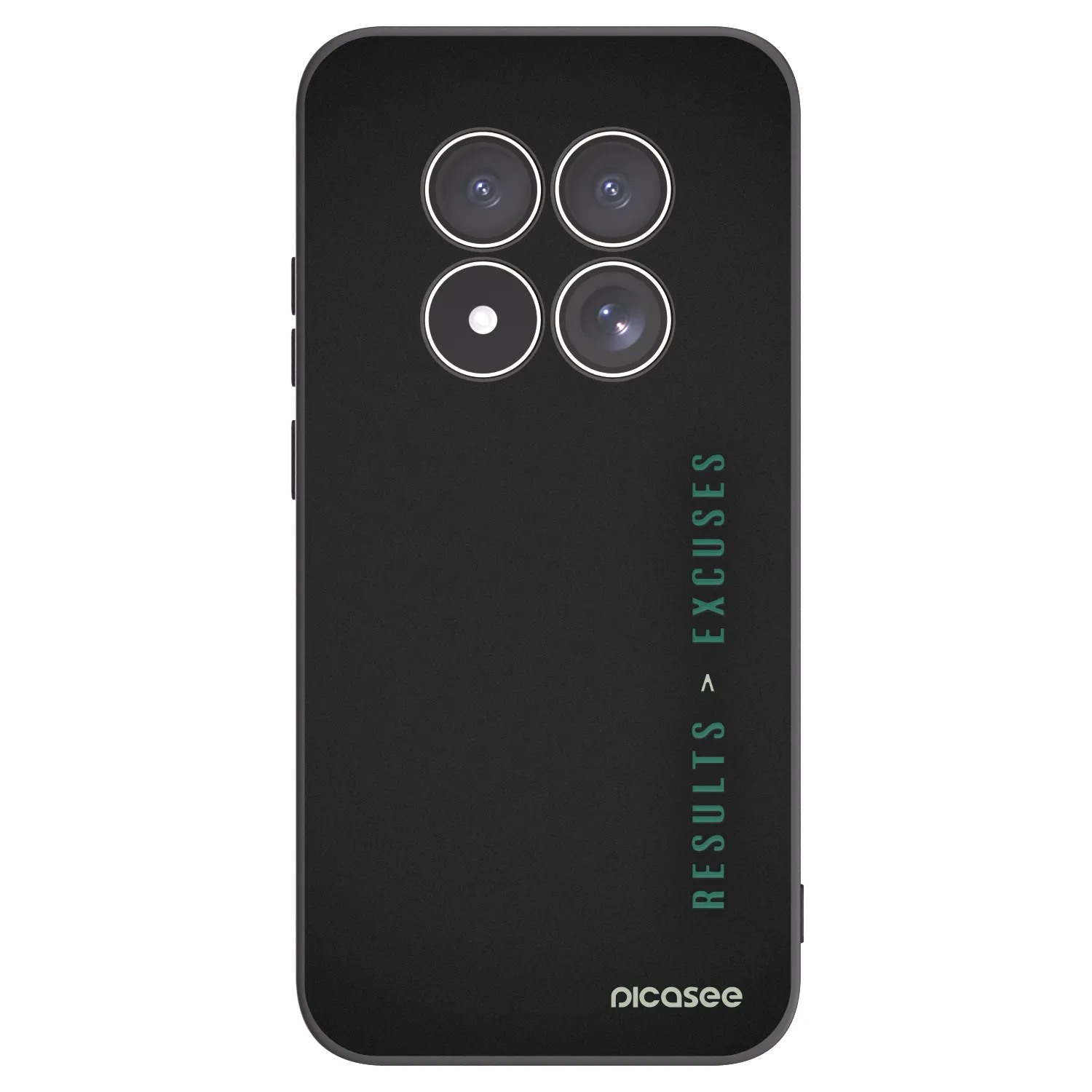 Picasee Μαύρη θήκη σιλικόνης για Xiaomi Redmi Note 15 Pro 4G - Results x Excuses
