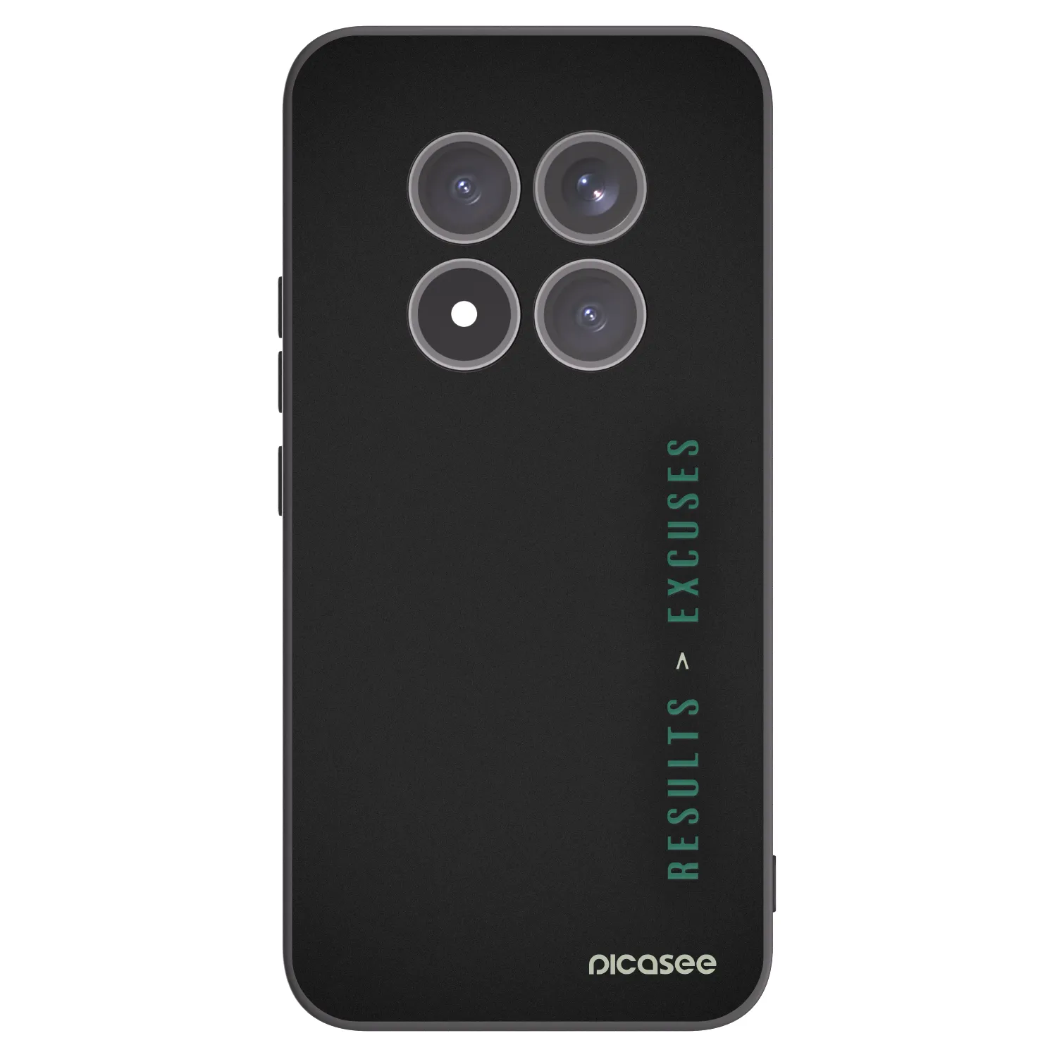 Picasee Μαύρη θήκη σιλικόνης για Xiaomi Redmi Note 15 Pro+ - Results x Excuses