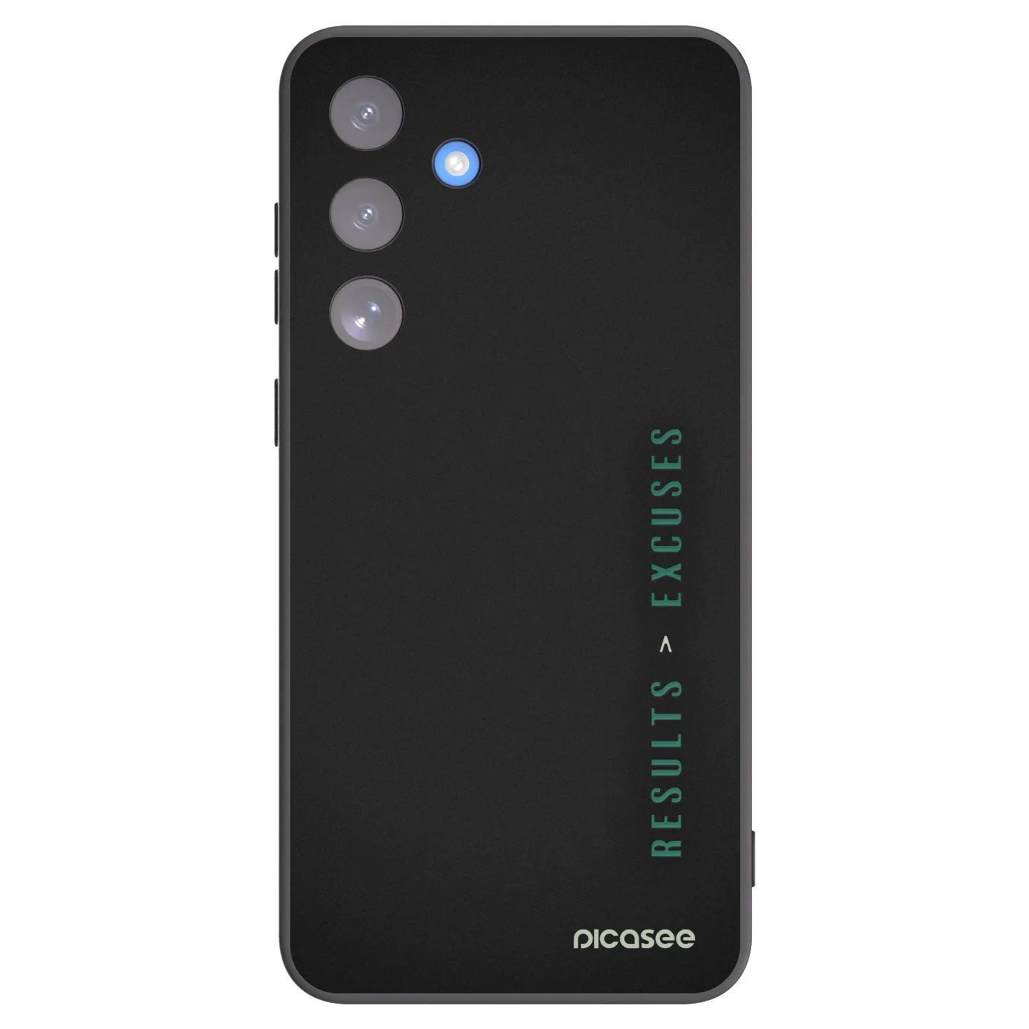 Picasee Μαύρη θήκη σιλικόνης για Samsung Galaxy S25 FE 5G - Results x Excuses