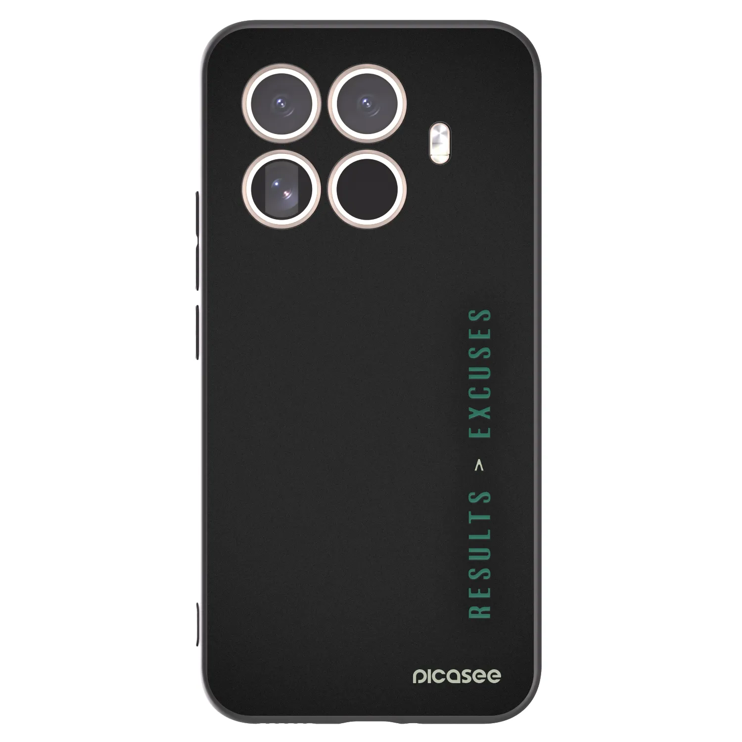 Picasee Μαύρη θήκη σιλικόνης για Xiaomi 15T Pro - Results x Excuses