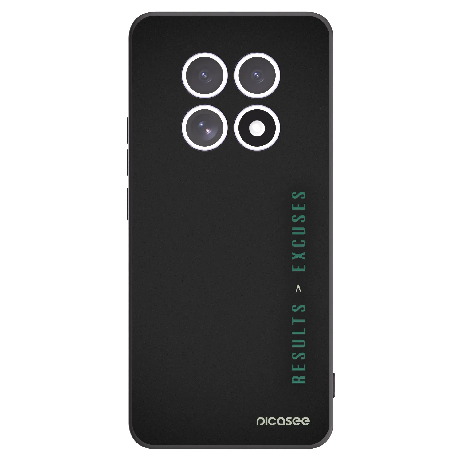 Picasee Μαύρη θήκη σιλικόνης για Xiaomi Redmi Note 15 - Results x Excuses