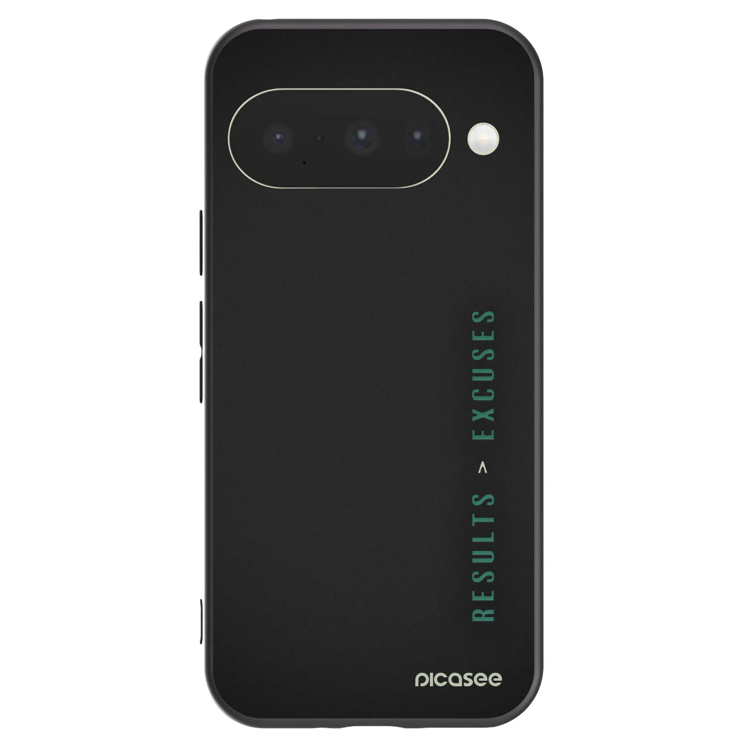 Picasee Μαύρη θήκη σιλικόνης για Google Pixel 10 - Results x Excuses