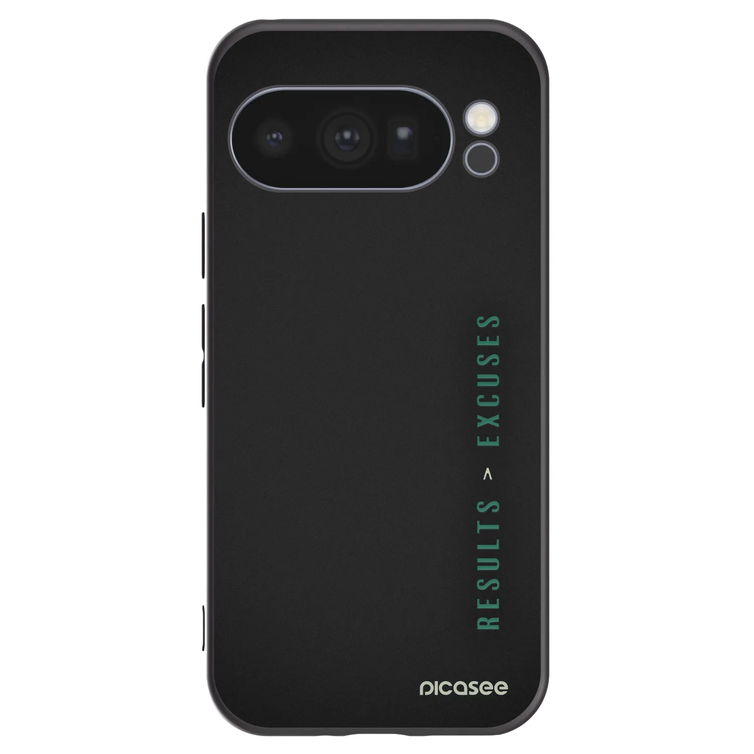 Picasee Μαύρη θήκη σιλικόνης για Google Pixel 10 Pro - Results x Excuses
