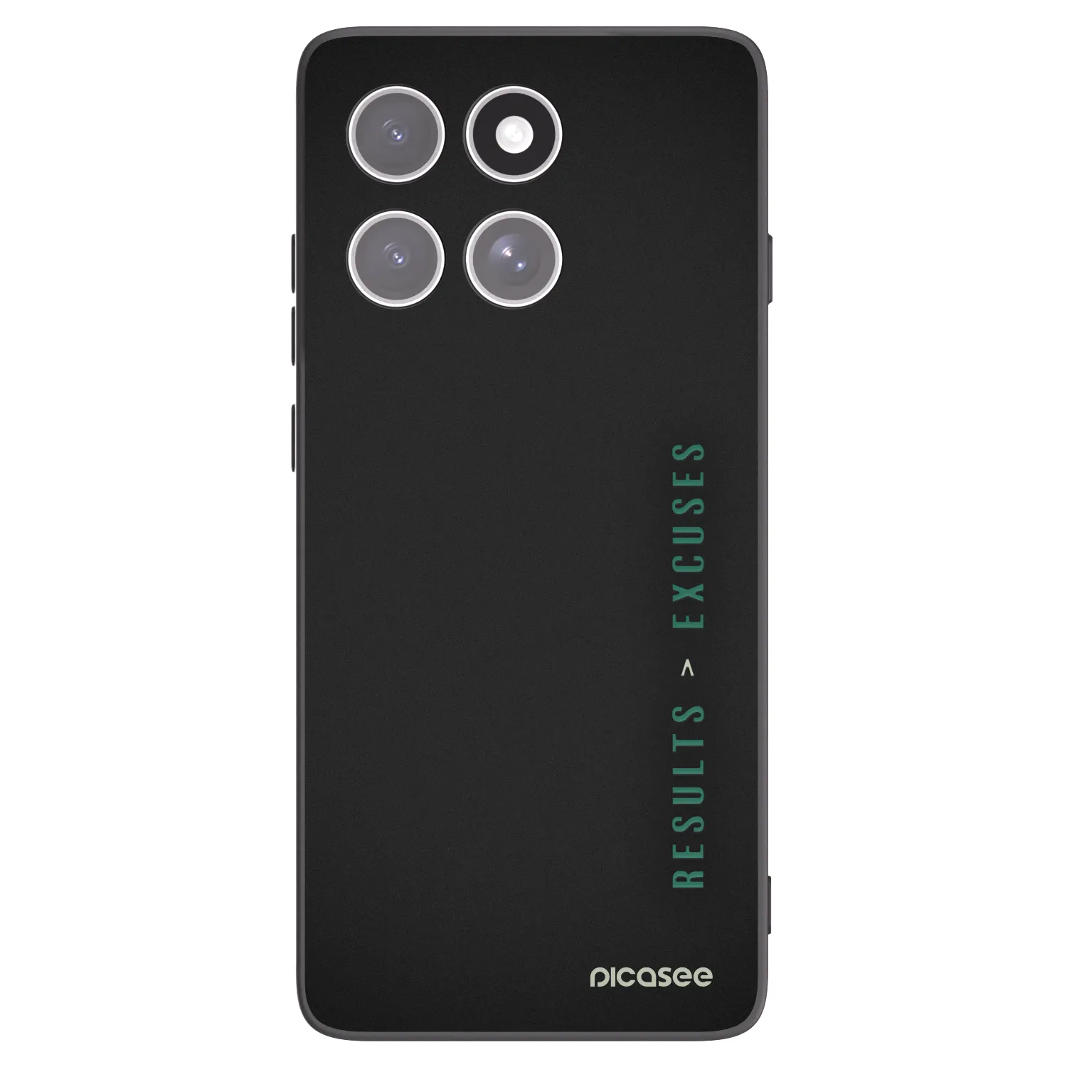 Picasee Μαύρη θήκη σιλικόνης για Motorola Edge 60 Fusion - Results x Excuses