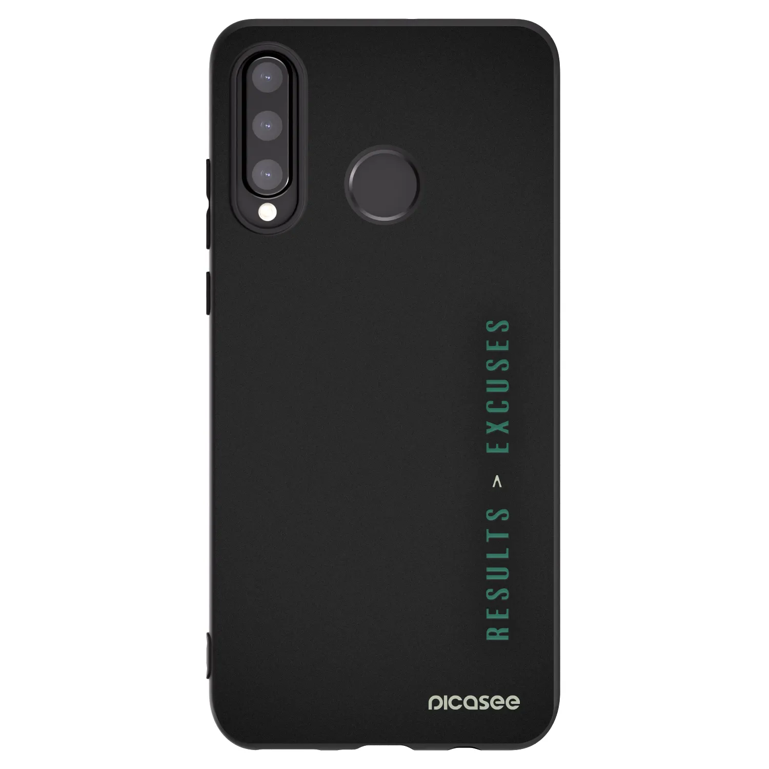Picasee Μαύρη θήκη σιλικόνης για Huawei P30 Lite - Results x Excuses