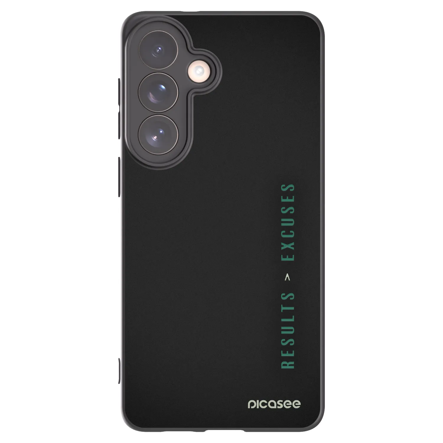 Picasee Μαύρη θήκη σιλικόνης για Samsung Galaxy S26+ - Results x Excuses