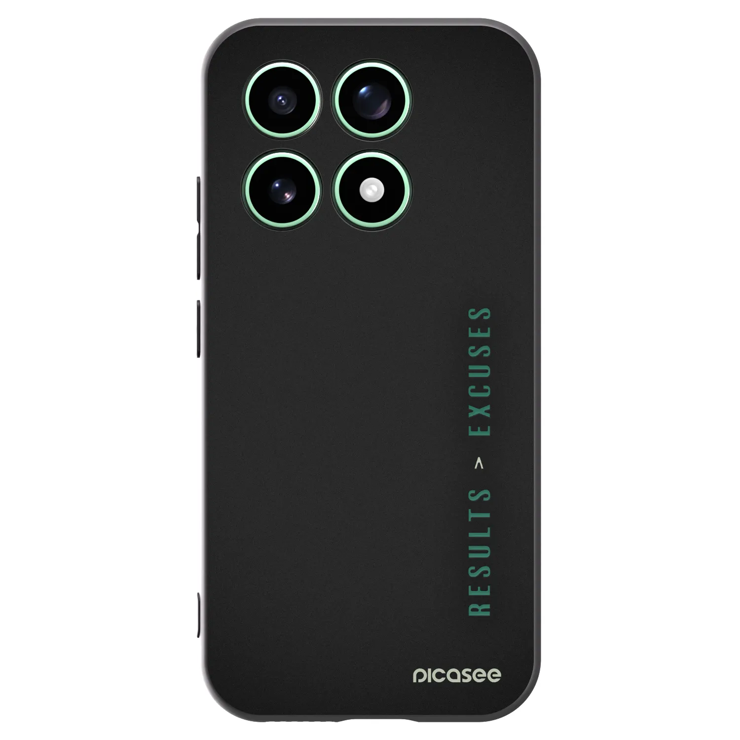 Picasee Μαύρη θήκη σιλικόνης για Xiaomi 17 - Results x Excuses