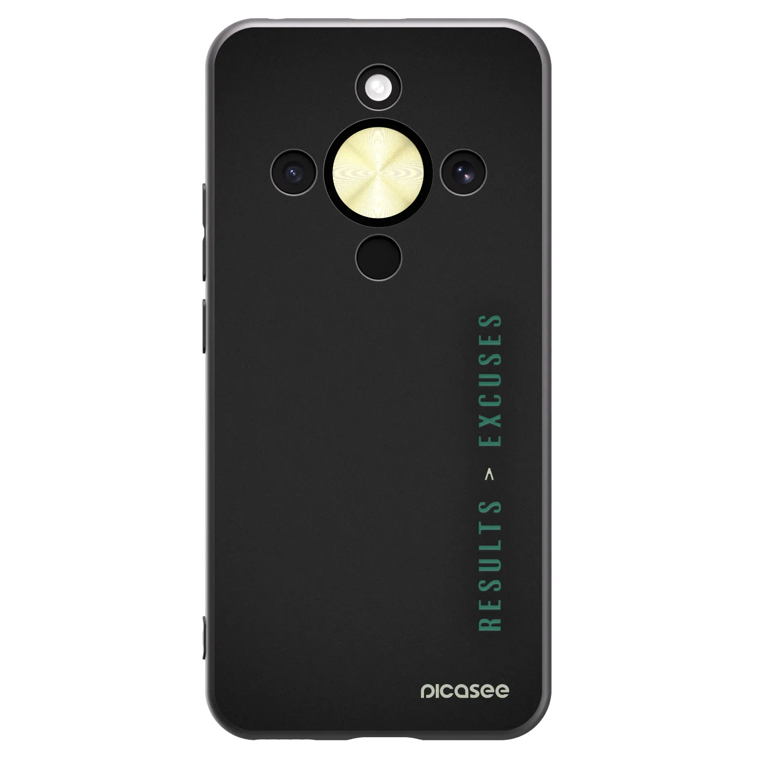 Picasee Μαύρη θήκη σιλικόνης για Honor Magic8 Lite 5G - Results x Excuses