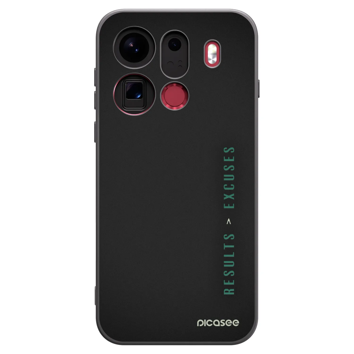Picasee Μαύρη θήκη σιλικόνης για OPPO Find X9 Pro - Results x Excuses