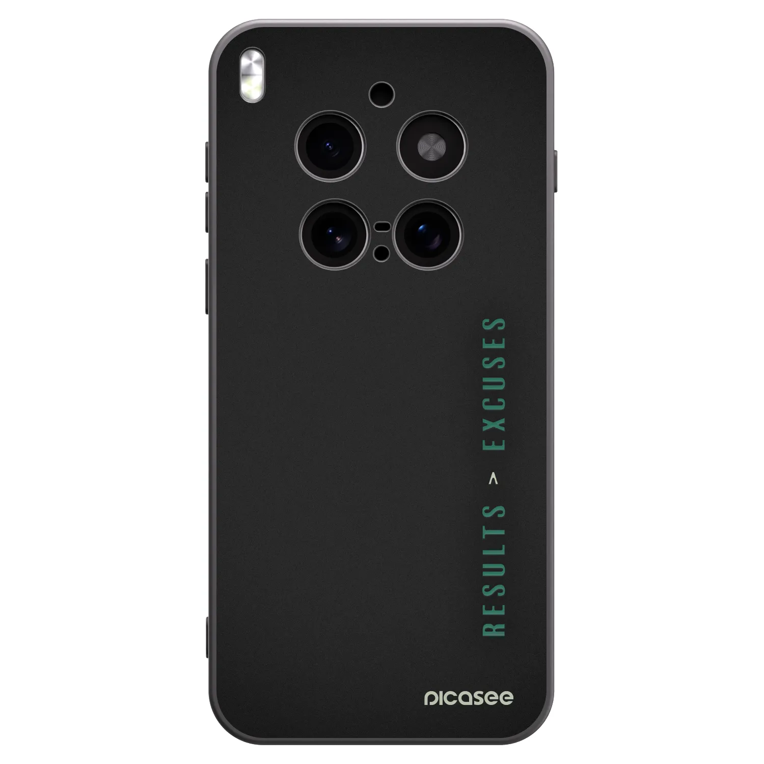Picasee Μαύρη θήκη σιλικόνης για Vivo X300 Pro - Results x Excuses