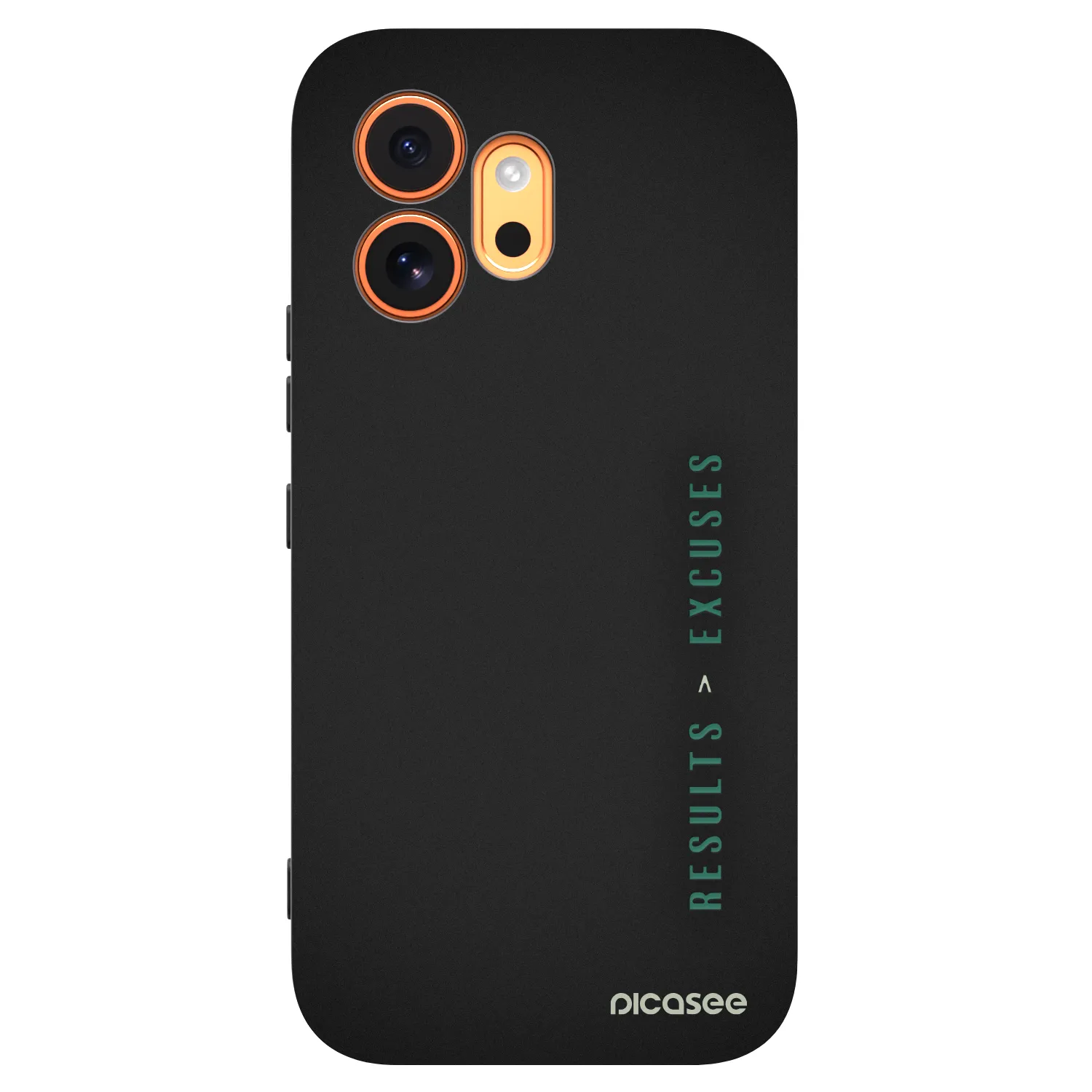 Picasee Μαύρη θήκη σιλικόνης για Honor 600 - Results x Excuses
