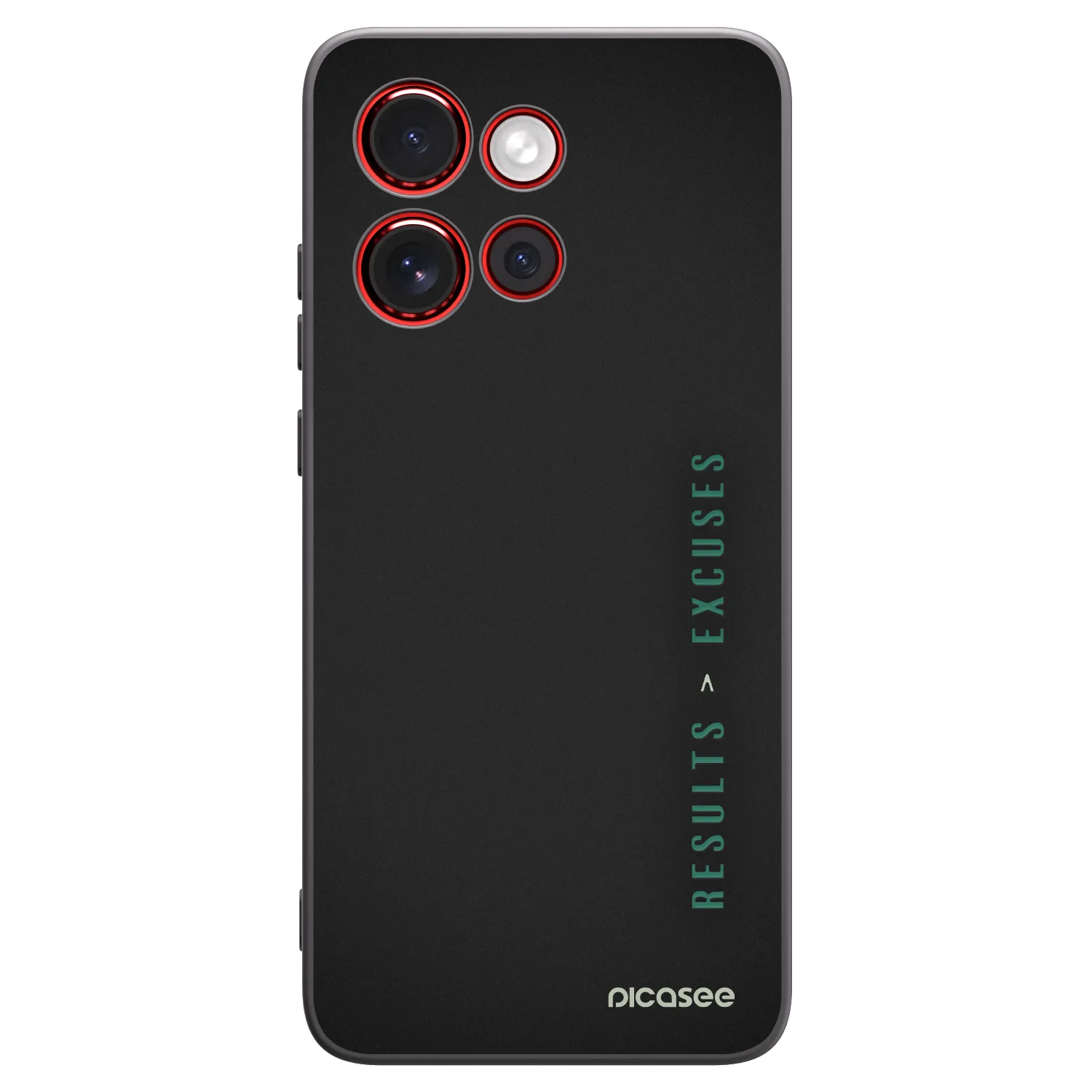 Picasee Μαύρη θήκη σιλικόνης για Motorola Edge 60 Neo 5G - Results x Excuses