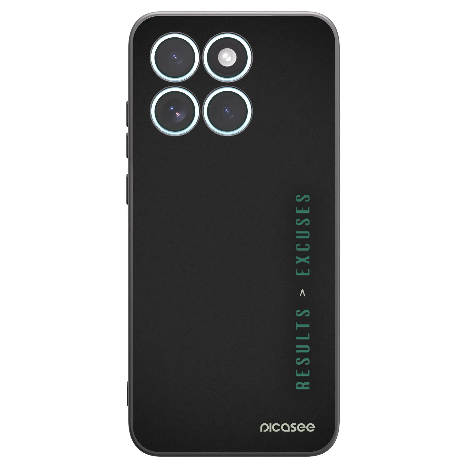 Picasee Μαύρη θήκη σιλικόνης για Motorola Edge 70 Fusion - Results x Excuses
