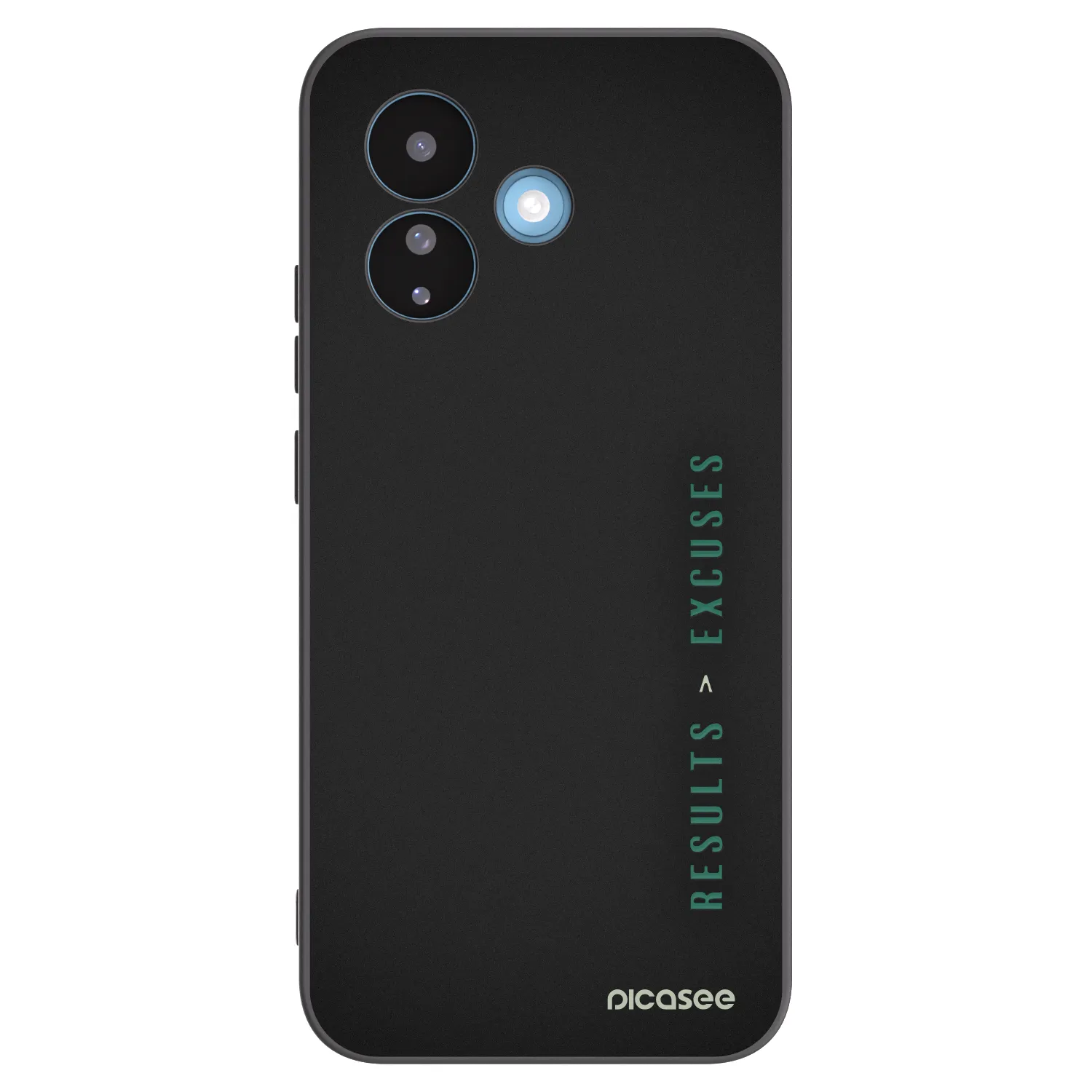 Picasee Μαύρη θήκη σιλικόνης για Xiaomi Redmi Note 17 Pro 5G - Results x Excuses