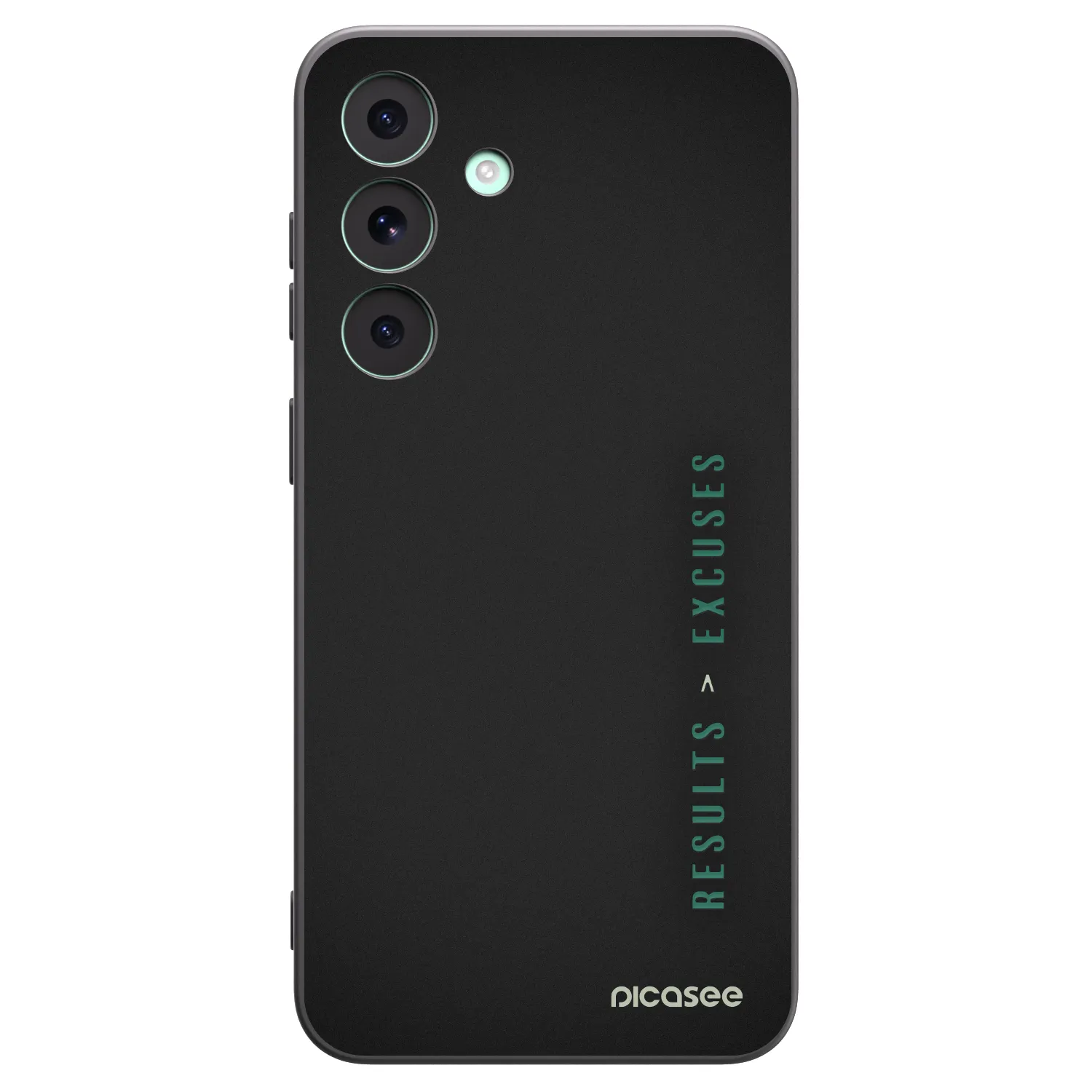 Picasee Μαύρη θήκη σιλικόνης για Samsung Galaxy S26 FE - Results x Excuses