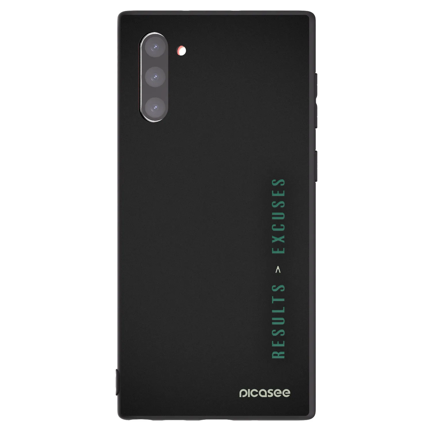 Picasee Μαύρη θήκη σιλικόνης για Samsung Galaxy Note 10 N970F - Results x Excuses