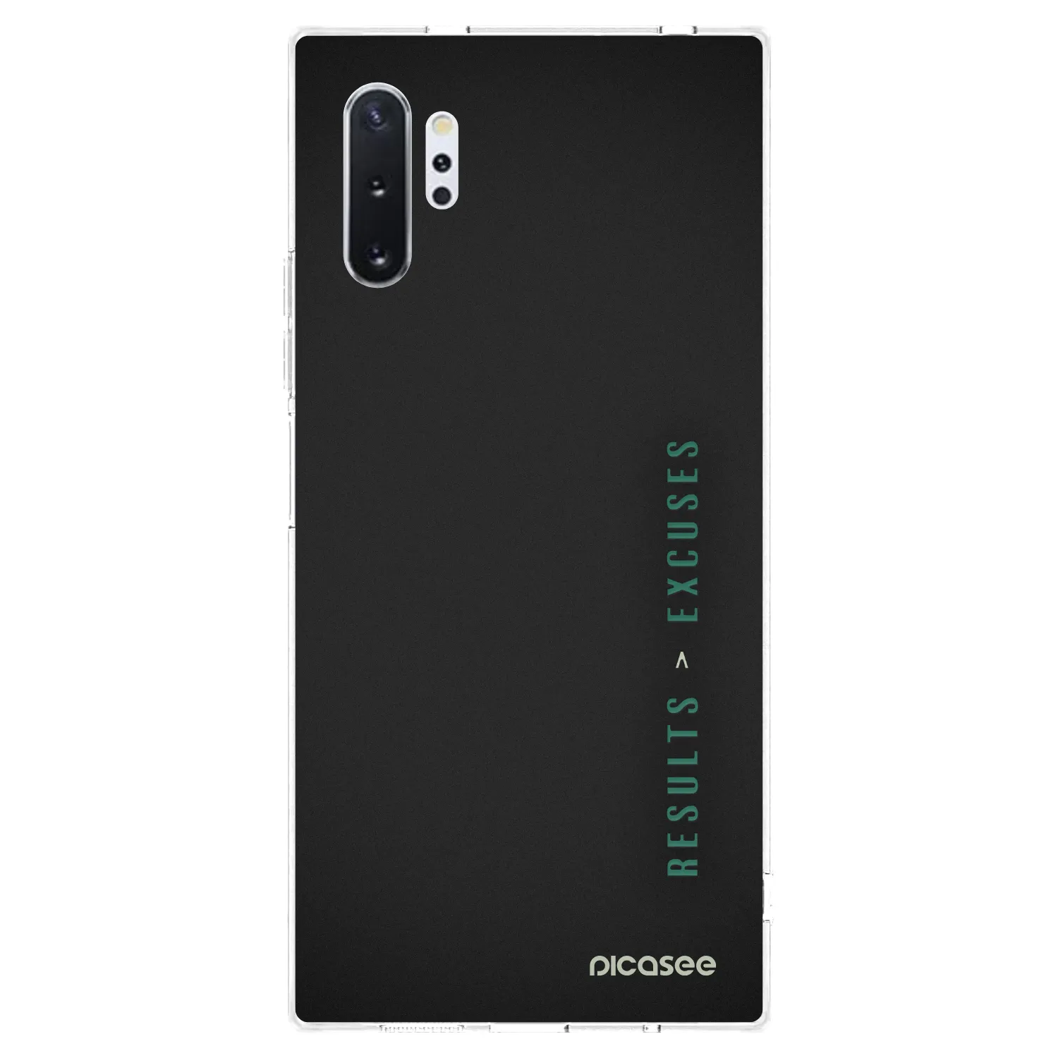 Picasee διαφανής θήκη σιλικόνης Samsung Galaxy Note 10+ N975F - Results x Excuses