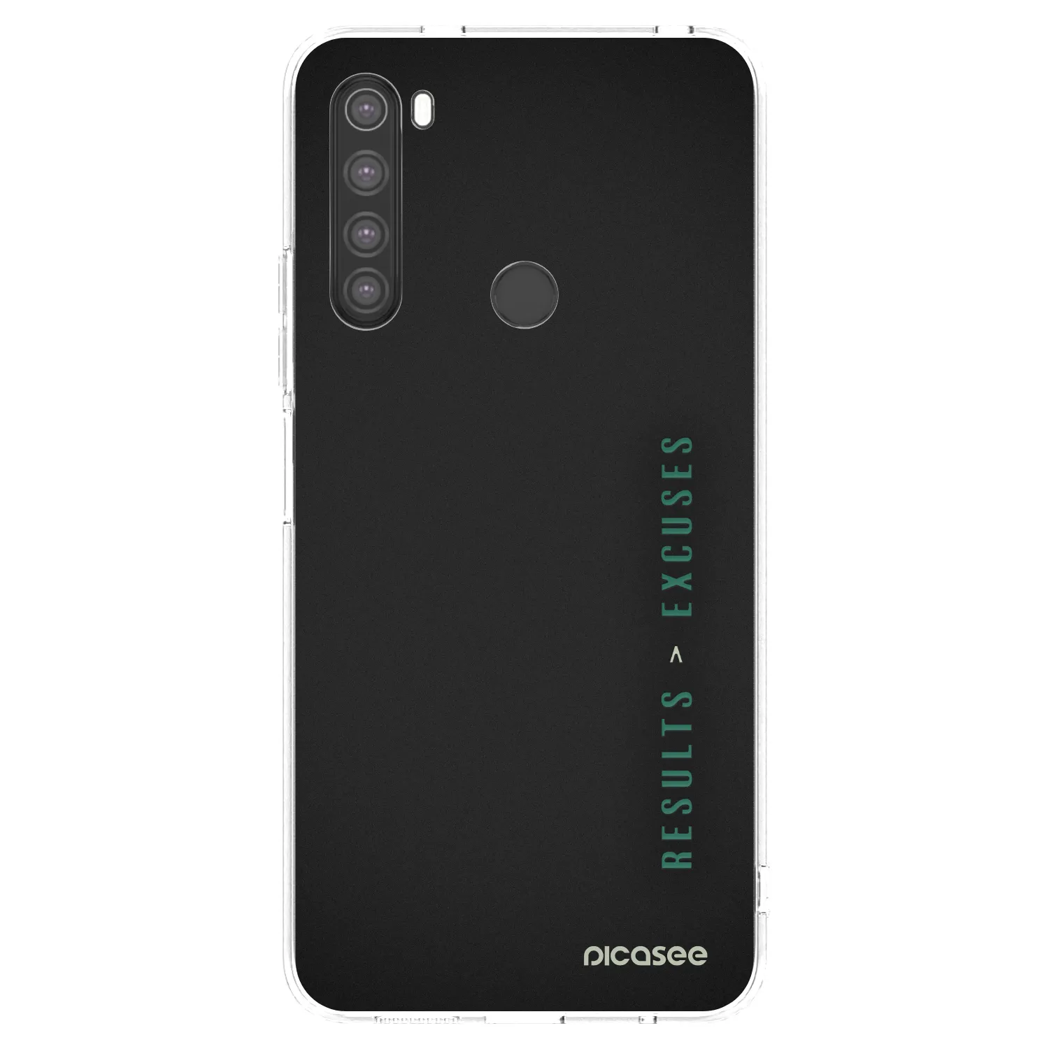 Picasee διαφανής θήκη σιλικόνης Xiaomi Redmi Note 8 - Results x Excuses