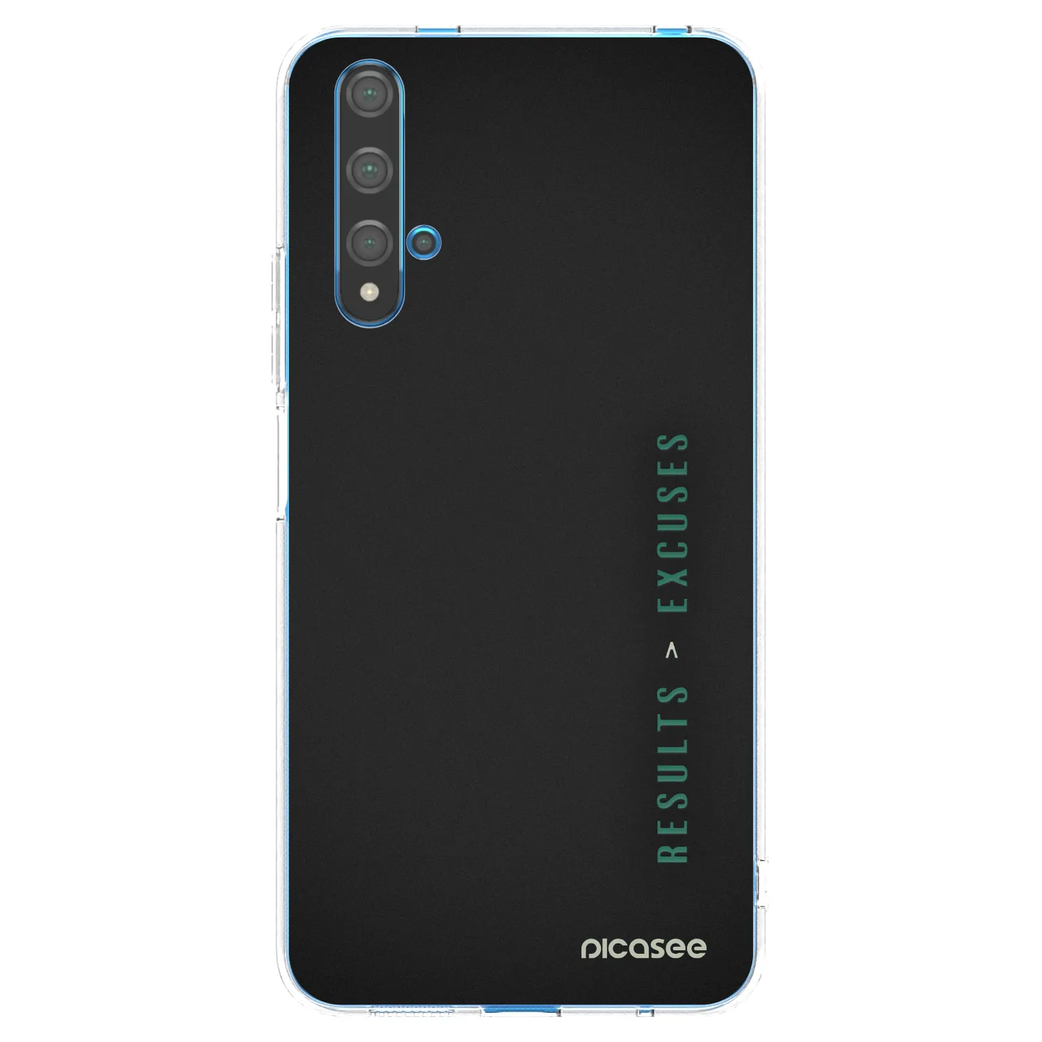 Picasee διαφανής θήκη σιλικόνης Huawei Nova 5T - Results x Excuses