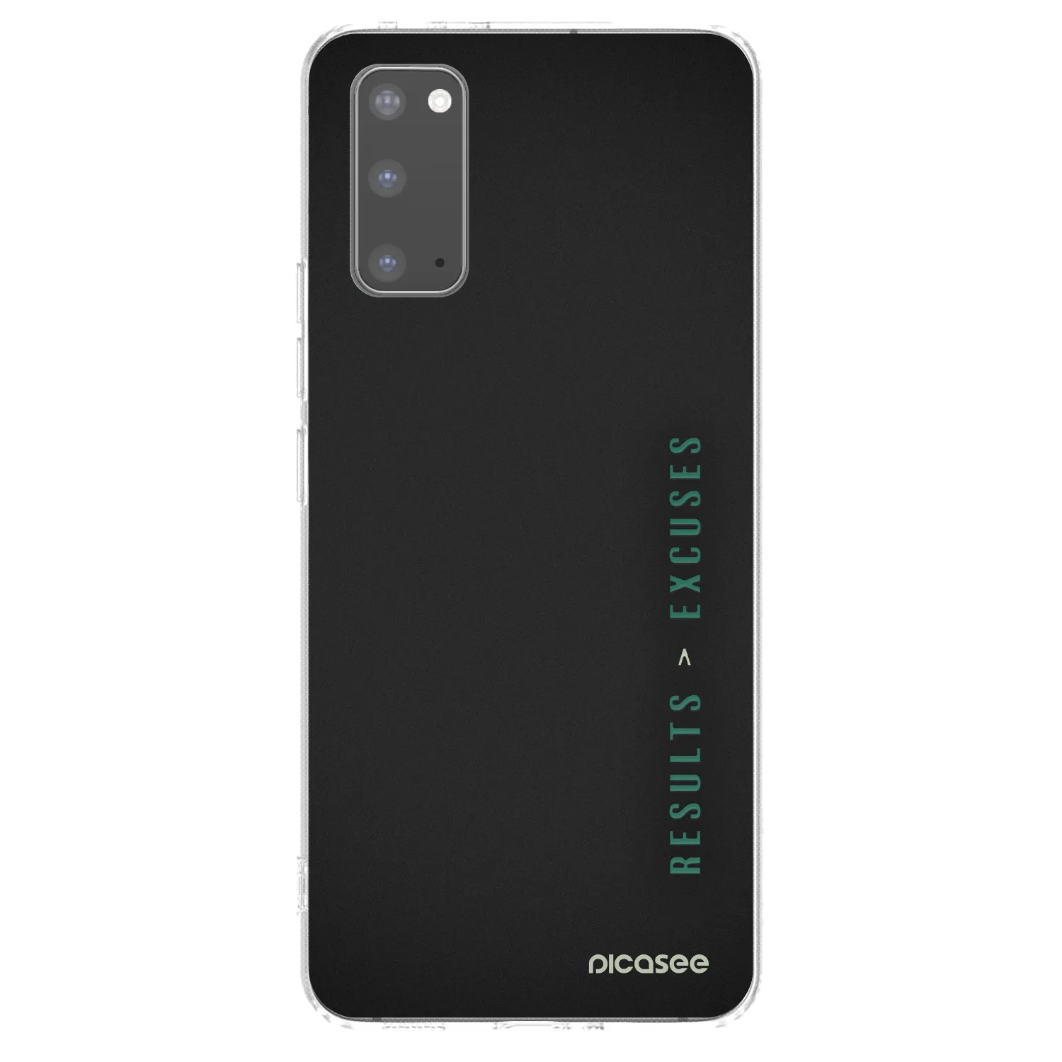 Picasee διαφανής θήκη σιλικόνης Samsung Galaxy S20 G980F - Results x Excuses