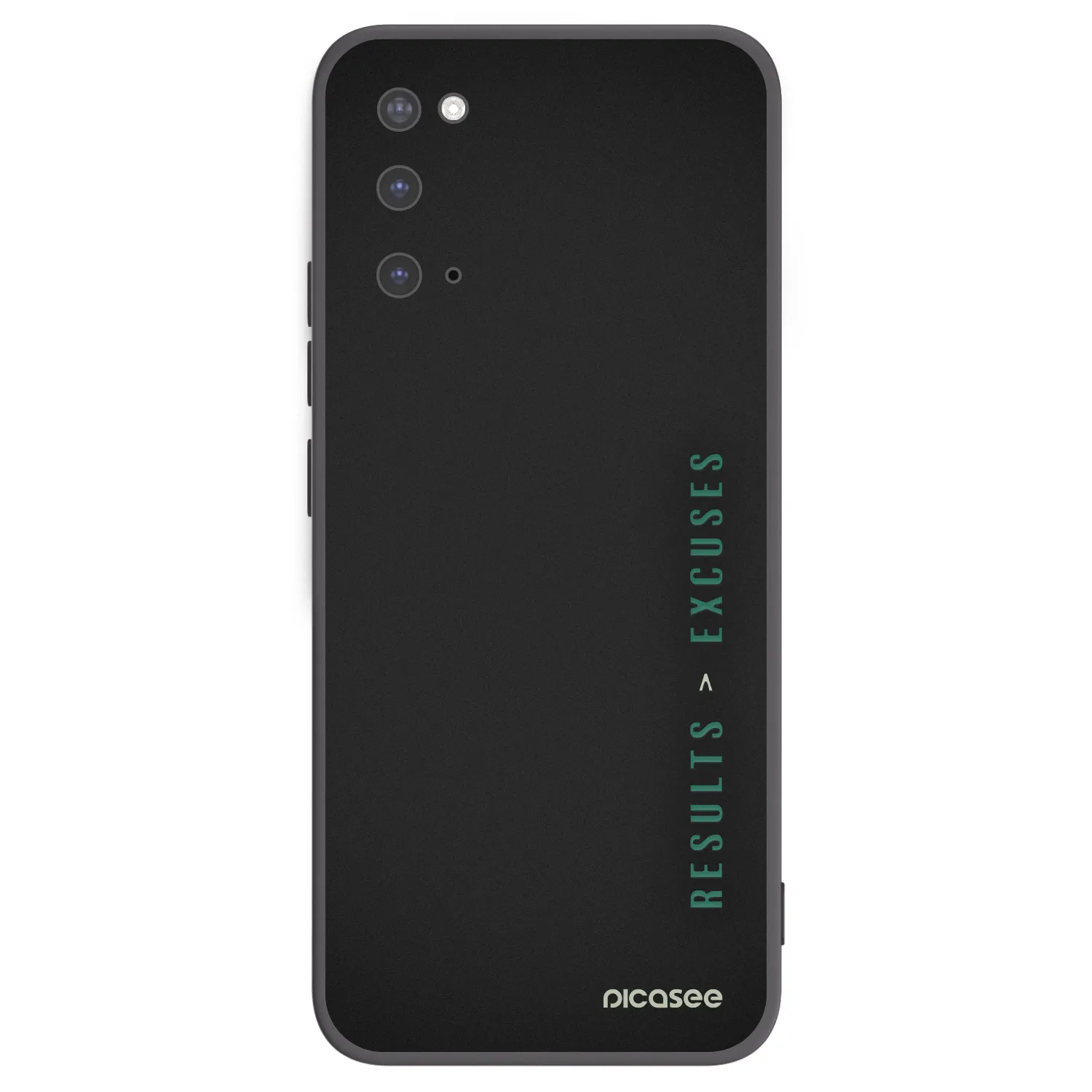 Picasee Μαύρη θήκη σιλικόνης για Samsung Galaxy S20 G980F - Results x Excuses