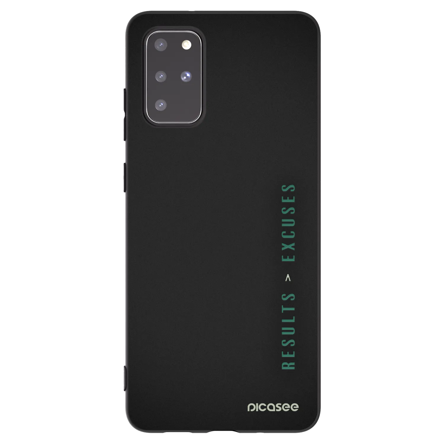 Picasee Μαύρη θήκη σιλικόνης για Samsung Galaxy S20+ G985F - Results x Excuses
