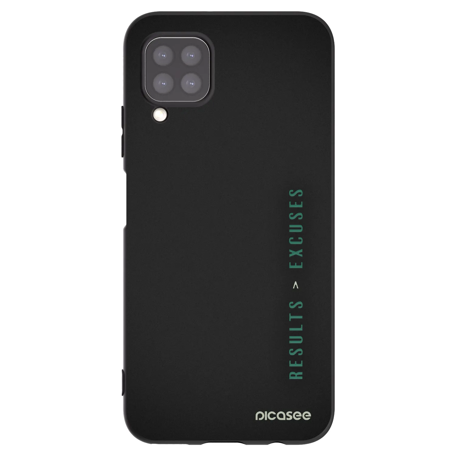 Picasee Μαύρη θήκη σιλικόνης για Huawei P40 Lite - Results x Excuses