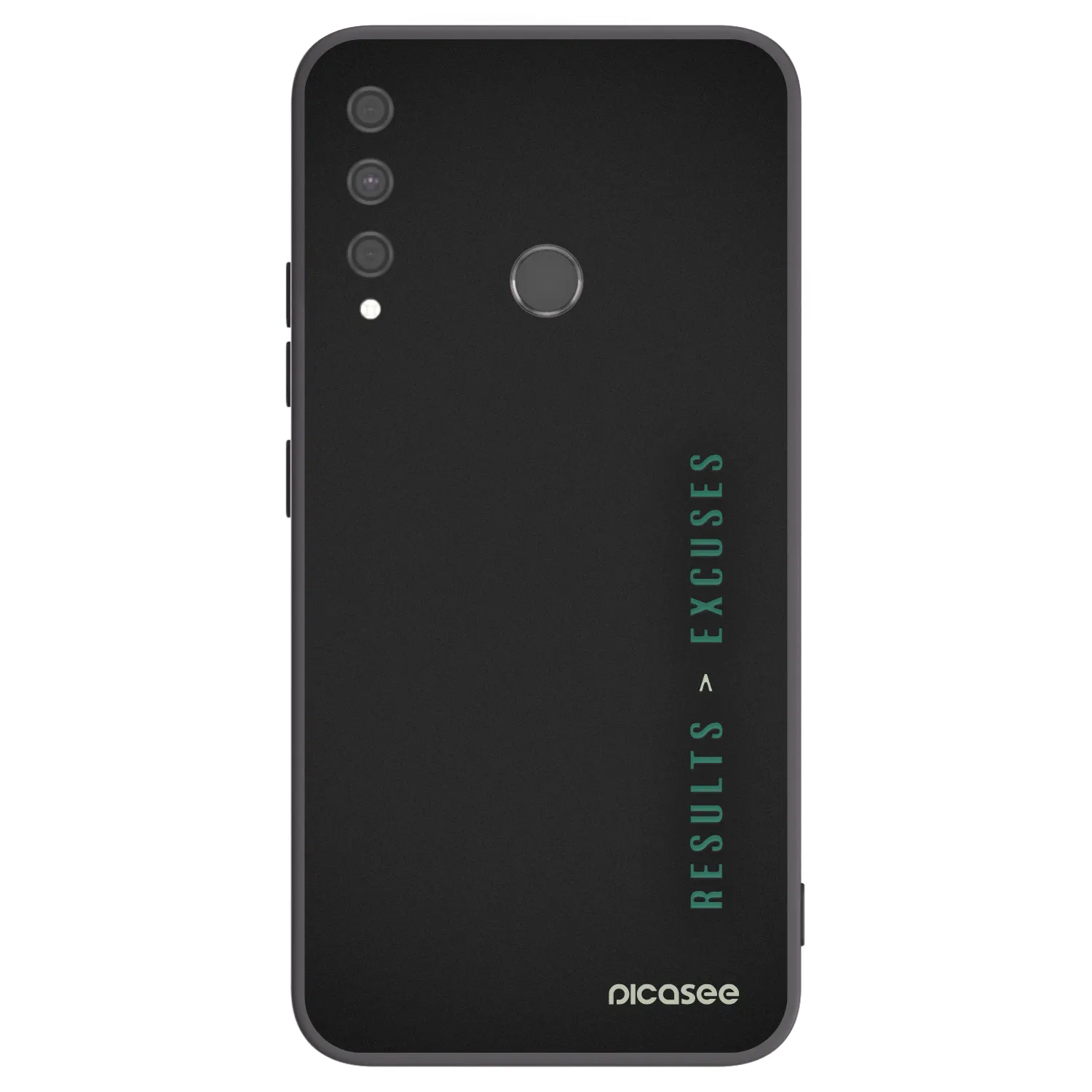 Picasee Μαύρη θήκη σιλικόνης για Huawei P40 Lite E - Results x Excuses
