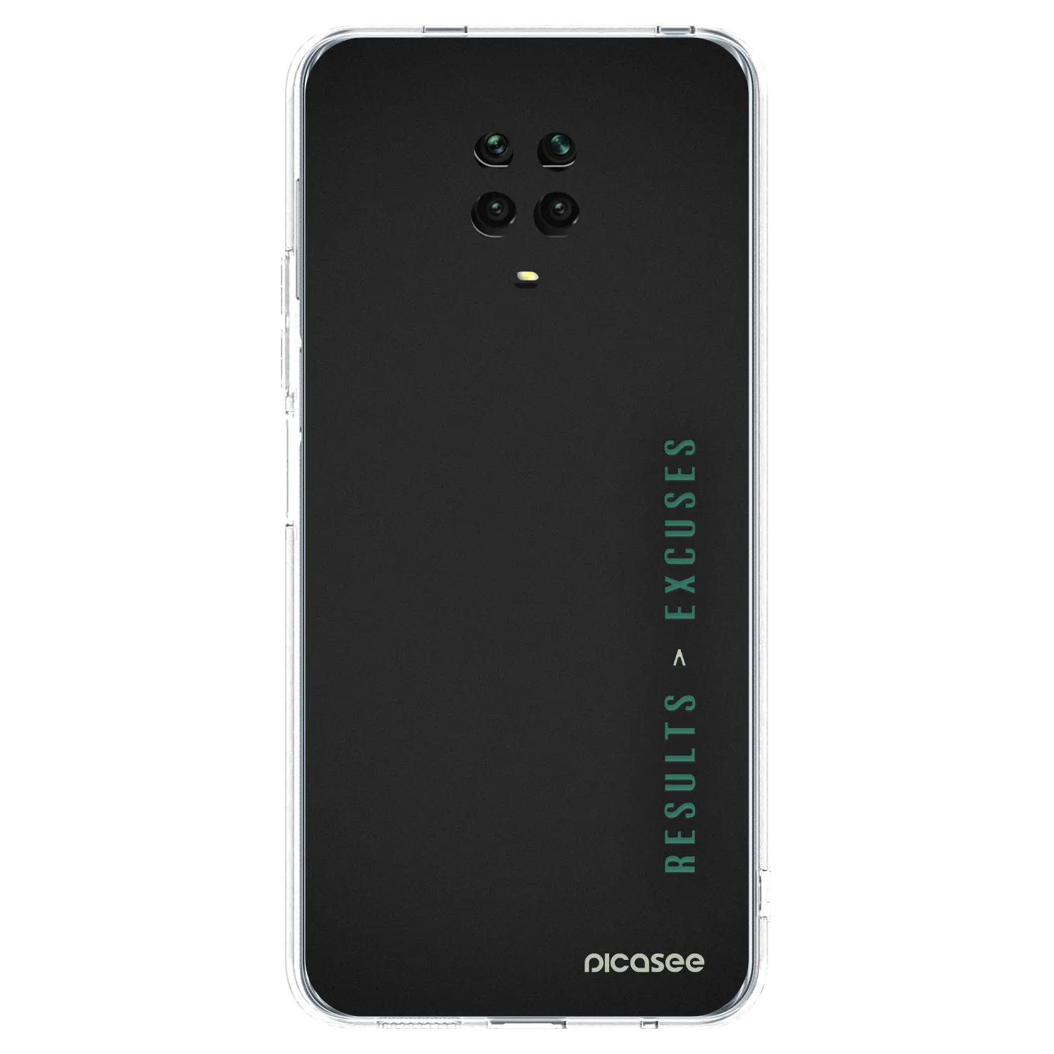 Picasee διαφανής θήκη σιλικόνης Xiaomi Redmi Note 9 Pro - Results x Excuses