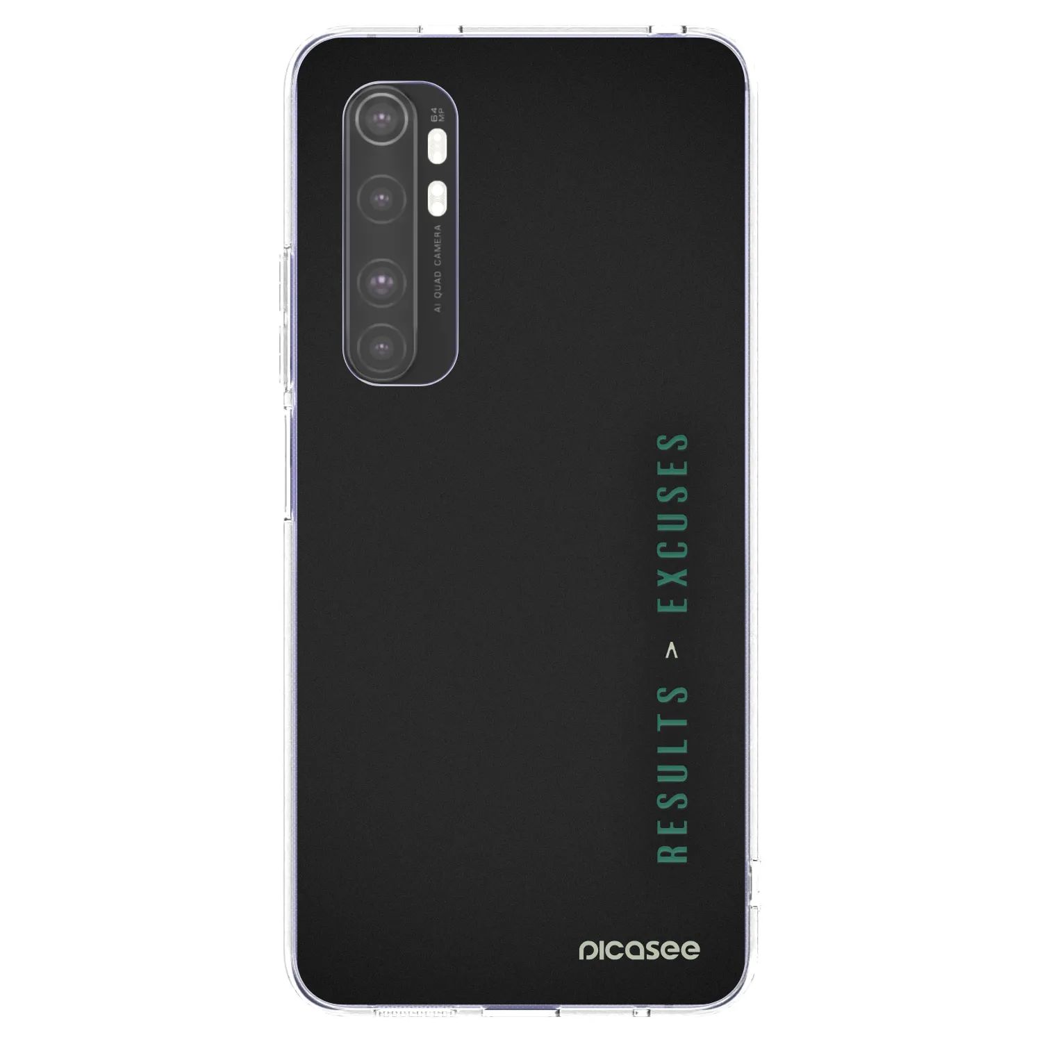 Picasee διαφανής θήκη σιλικόνης Xiaomi Mi Note 10 Lite - Results x Excuses