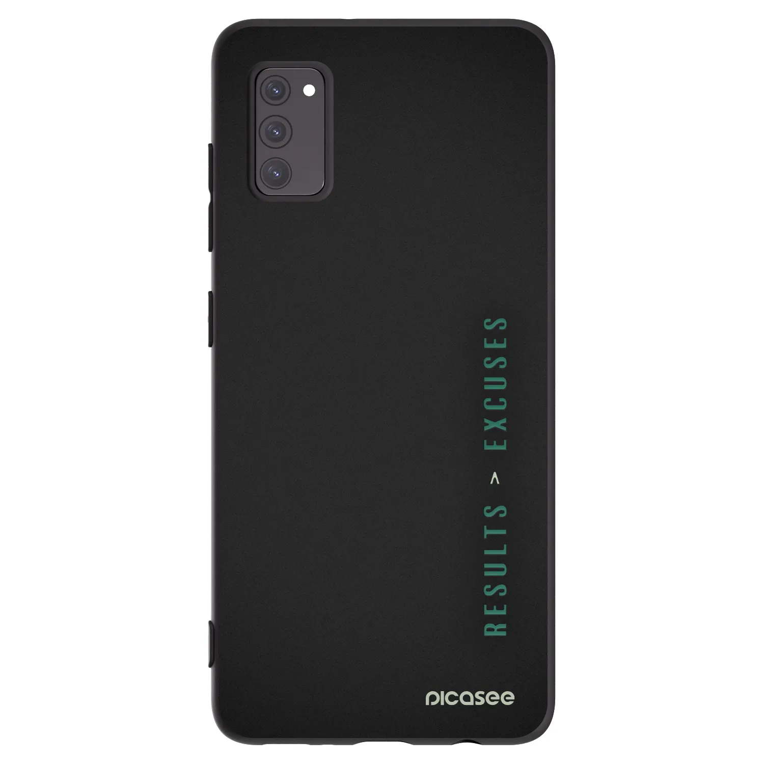 Picasee Μαύρη θήκη σιλικόνης για Samsung Galaxy A41 A415F - Results x Excuses