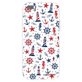 Picasee διαφανής θήκη σιλικόνης Apple iPhone 5/5S/SE - Sailor Vibes