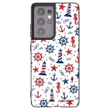 Picasee Μαύρη θήκη σιλικόνης για Samsung Galaxy S21 Ultra 5G G998B - Sailor Vibes