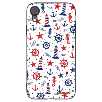 Picasee Μαύρη θήκη σιλικόνης για Apple iPhone XR - Sailor Vibes