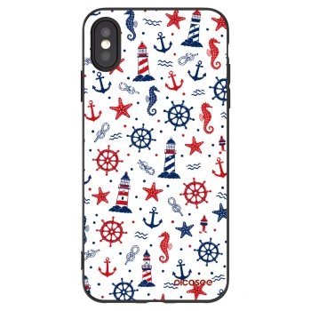 Picasee Μαύρη θήκη σιλικόνης για Apple iPhone XS Max - Sailor Vibes