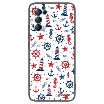 Picasee Μαύρη θήκη σιλικόνης για OPPO A16s - Sailor Vibes