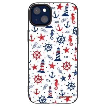 Picasee Μαύρη θήκη σιλικόνης για Apple iPhone 14 Plus - Sailor Vibes