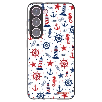 Picasee Μαύρη θήκη σιλικόνης για Samsung Galaxy S23 5G - Sailor Vibes
