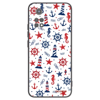 Picasee Μαύρη θήκη σιλικόνης για Xiaomi Redmi Note 11S 5G - Sailor Vibes