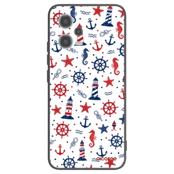Picasee Μαύρη θήκη σιλικόνης για Xiaomi Redmi Note 12 5G - Sailor Vibes